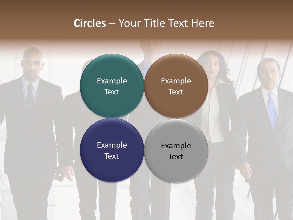 Office Walking PowerPoint Template