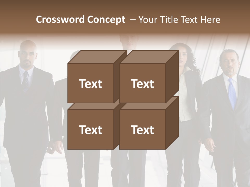 Office Walking PowerPoint Template
