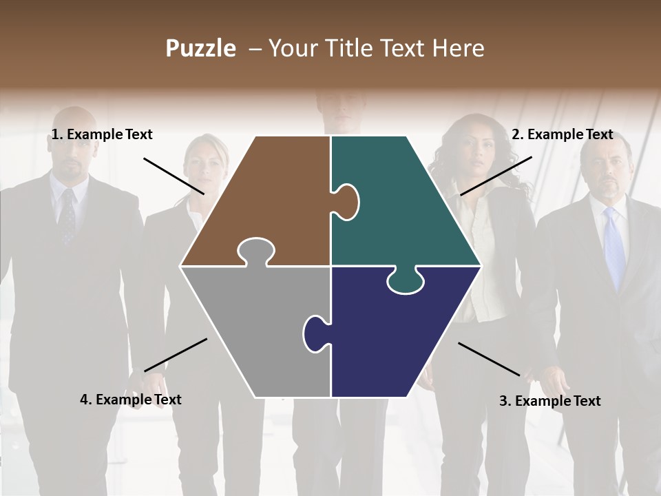 Office Walking PowerPoint Template