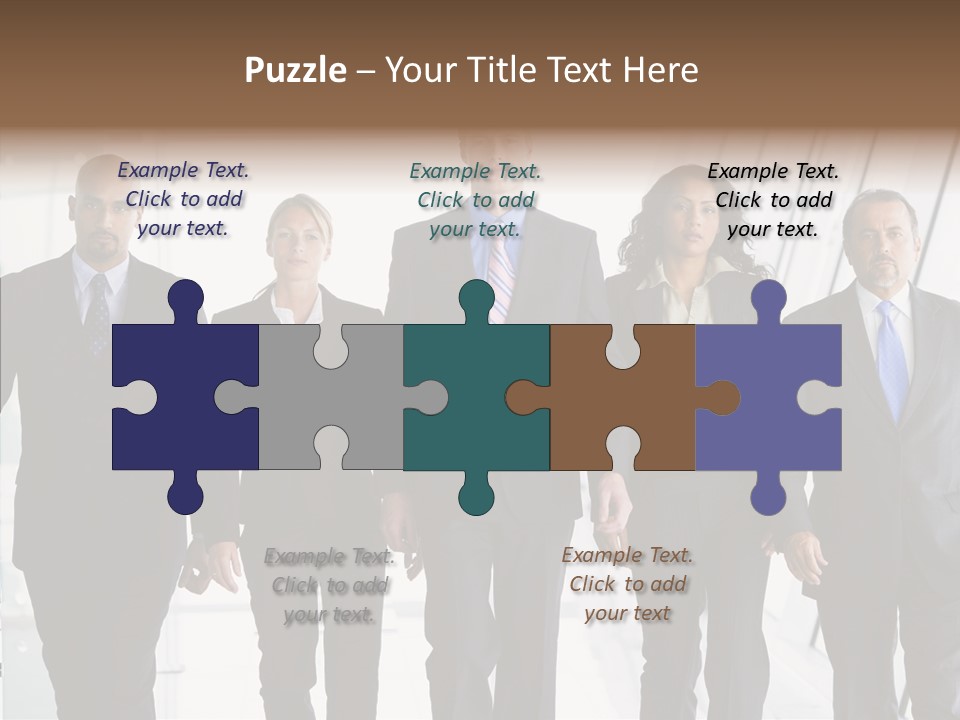 Office Walking PowerPoint Template