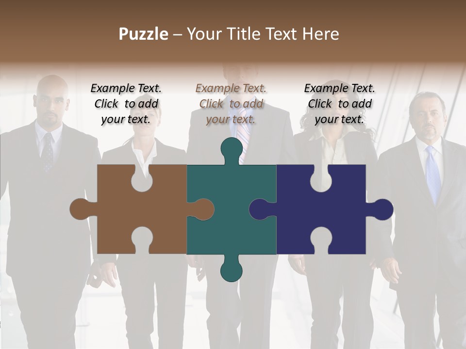 Office Walking PowerPoint Template
