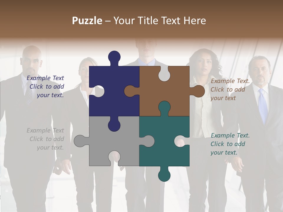 Office Walking PowerPoint Template