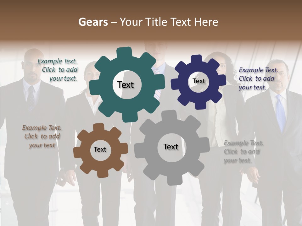 Office Walking PowerPoint Template