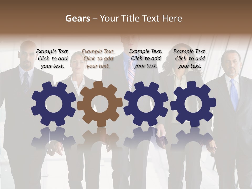 Office Walking PowerPoint Template