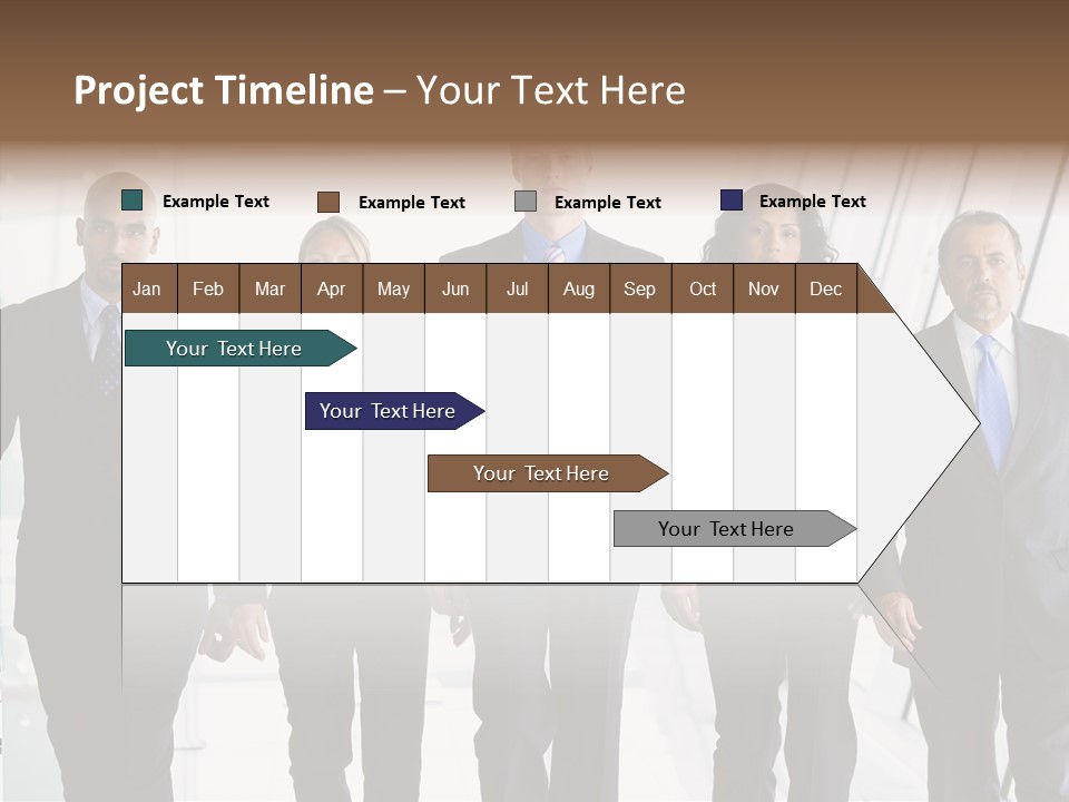 Office Walking PowerPoint Template
