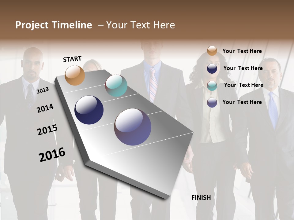 Office Walking PowerPoint Template