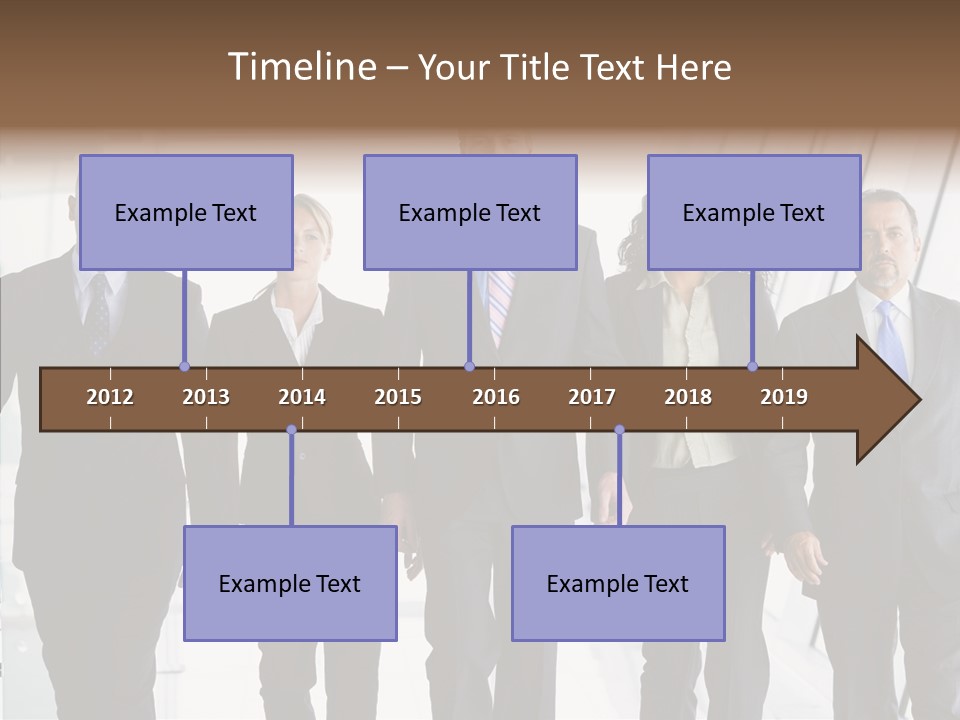 Office Walking PowerPoint Template