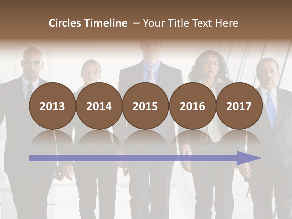 Office Walking PowerPoint Template