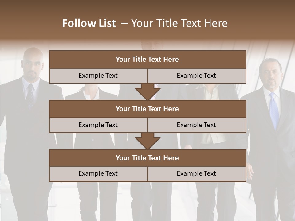 Office Walking PowerPoint Template