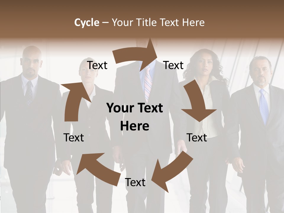 Office Walking PowerPoint Template