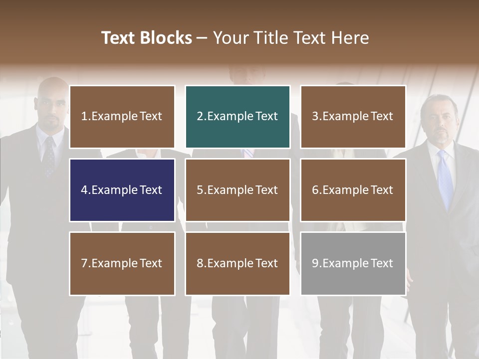 Office Walking PowerPoint Template