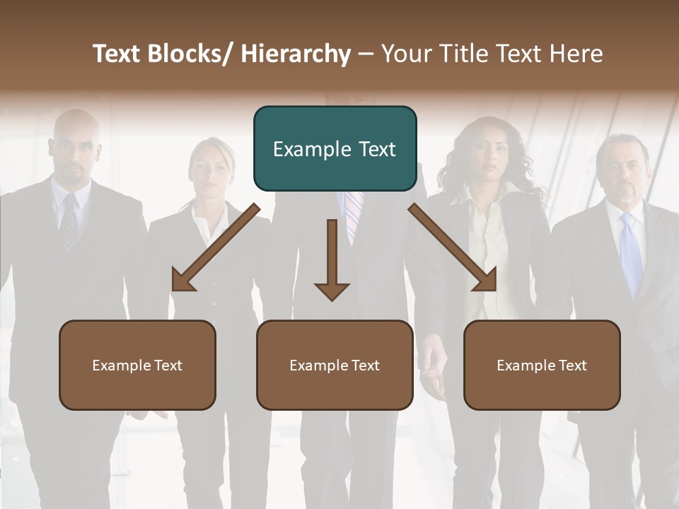 Office Walking PowerPoint Template