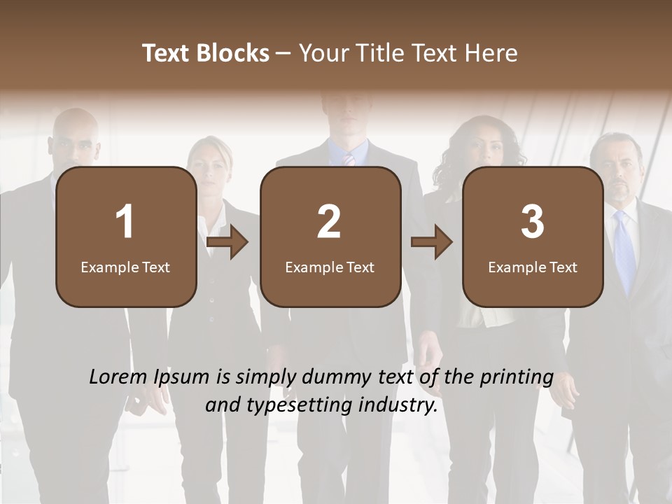 Office Walking PowerPoint Template