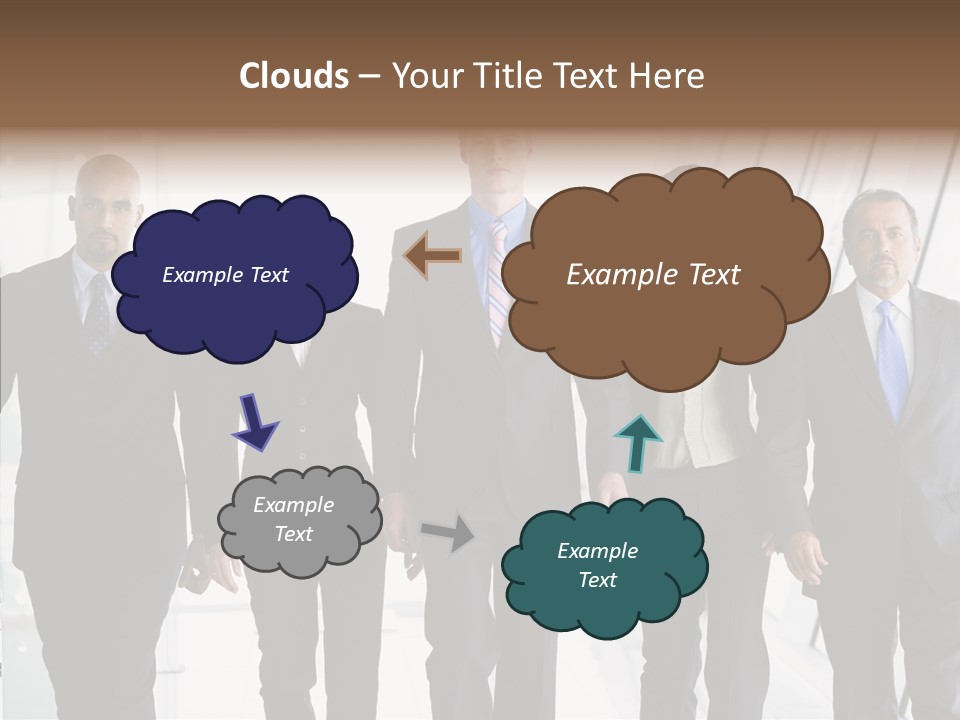 Office Walking PowerPoint Template