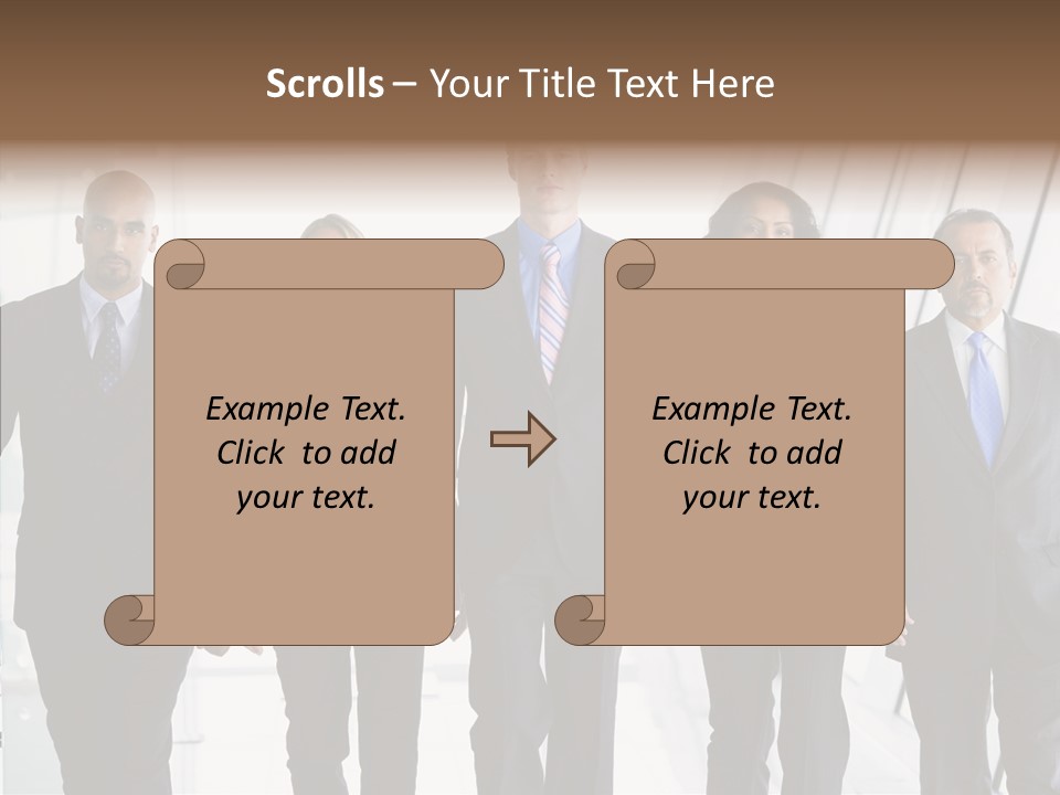 Office Walking PowerPoint Template