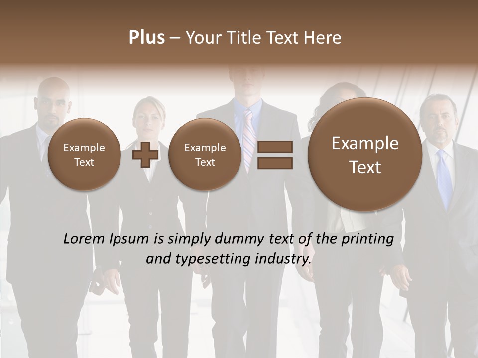 Office Walking PowerPoint Template