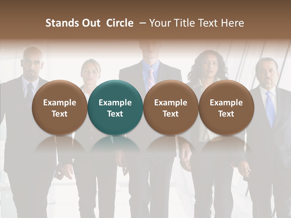 Office Walking PowerPoint Template