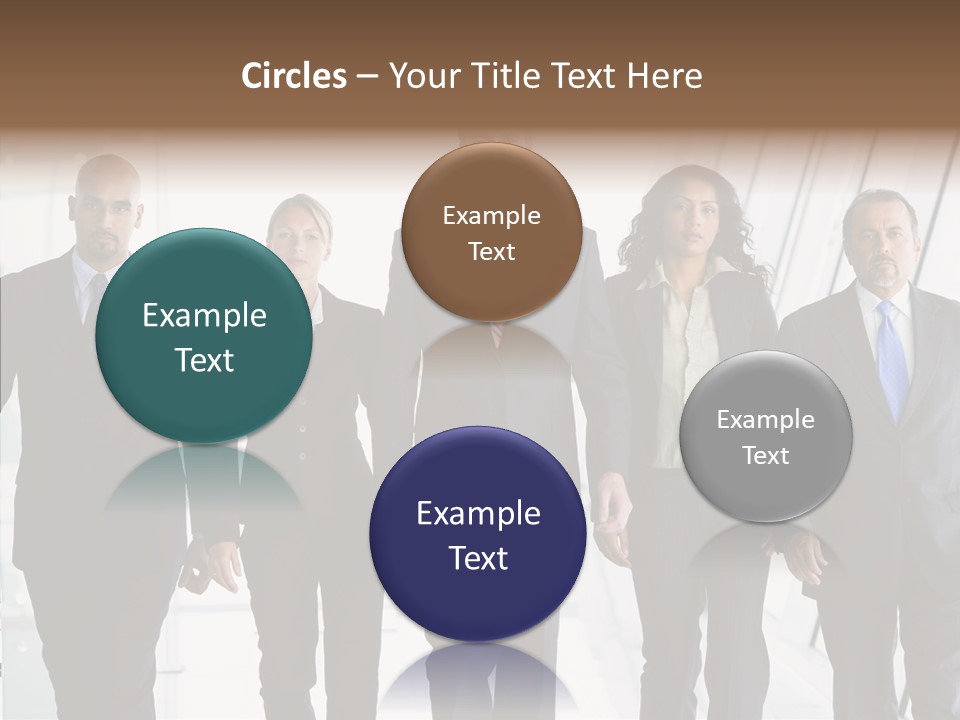 Office Walking PowerPoint Template