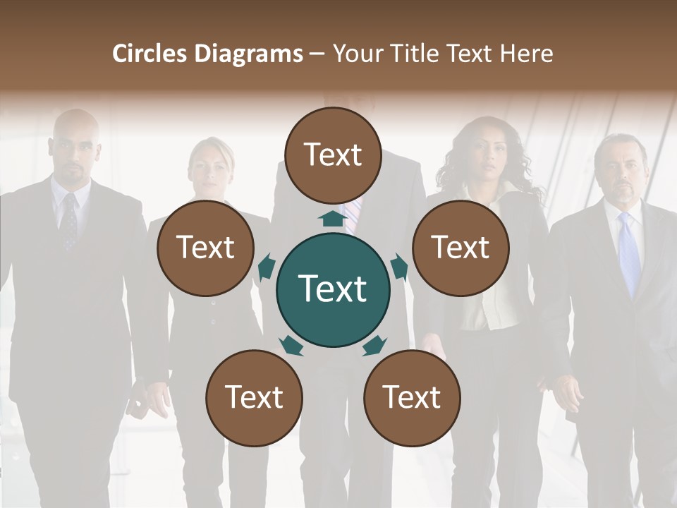 Office Walking PowerPoint Template