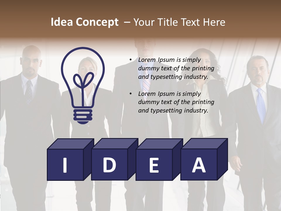 Office Walking PowerPoint Template