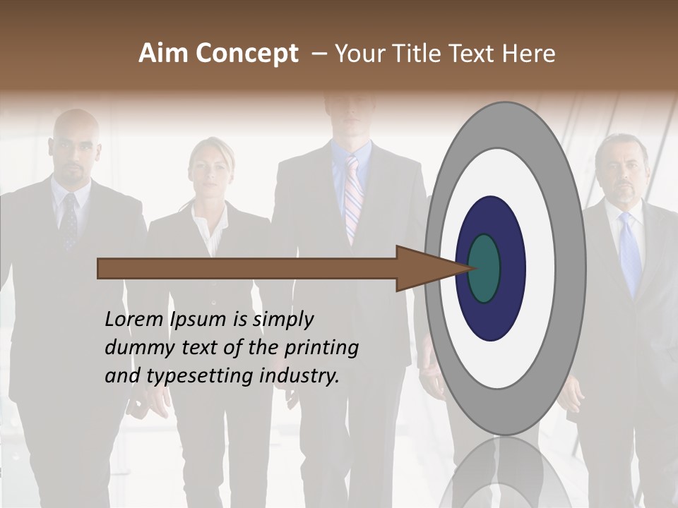 Office Walking PowerPoint Template