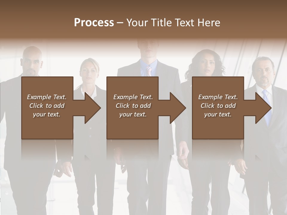 Office Walking PowerPoint Template