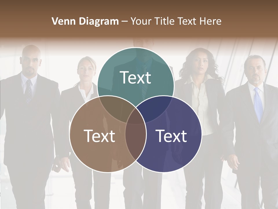 Office Walking PowerPoint Template