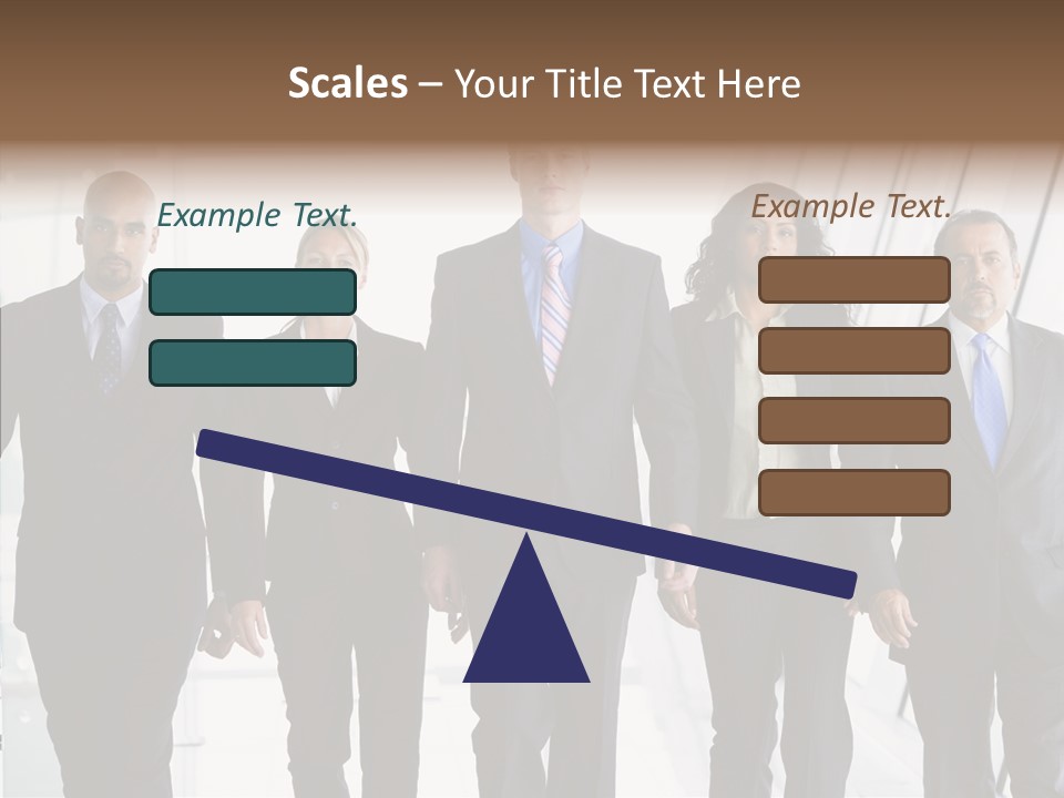 Office Walking PowerPoint Template
