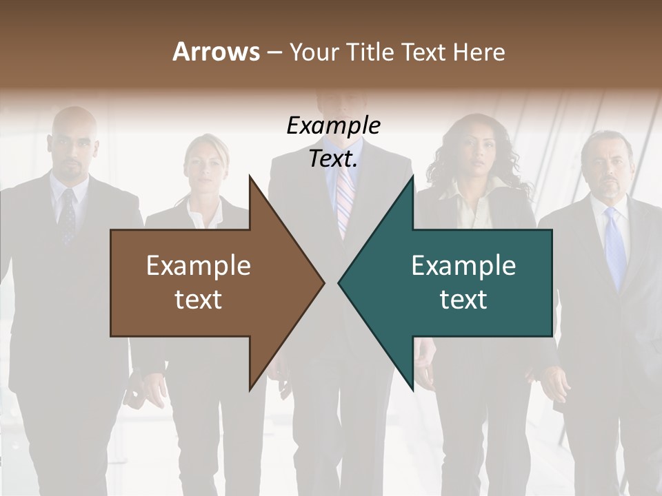 Office Walking PowerPoint Template