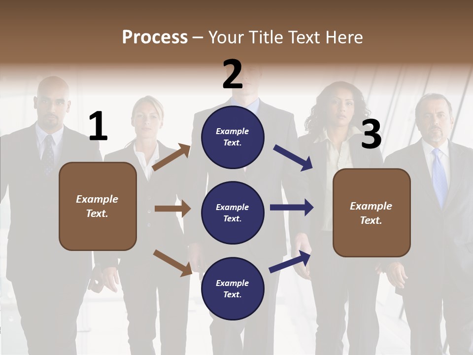 Office Walking PowerPoint Template