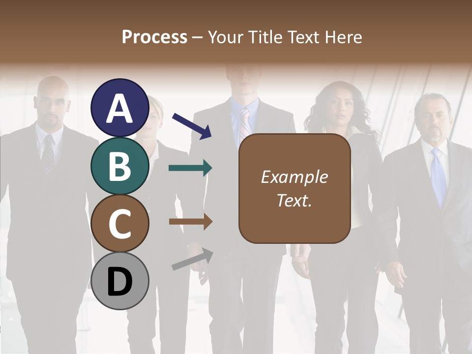 Office Walking PowerPoint Template