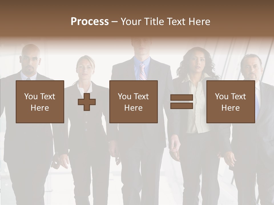 Office Walking PowerPoint Template