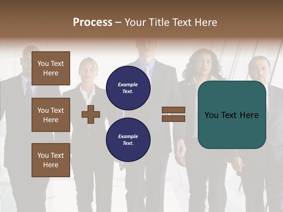 Office Walking PowerPoint Template
