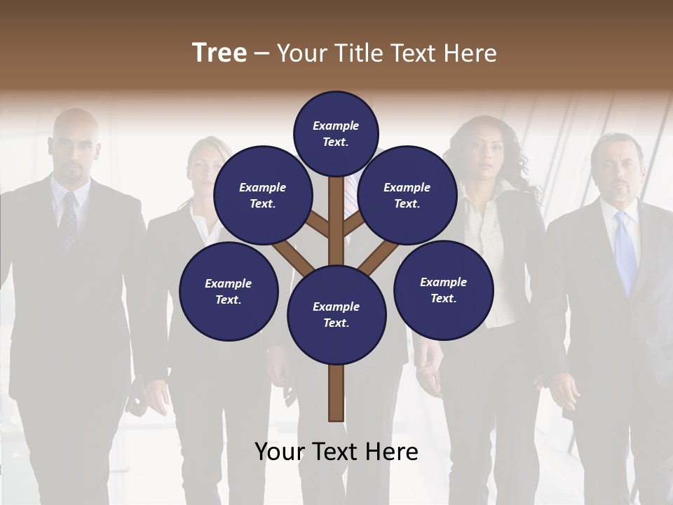 Office Walking PowerPoint Template