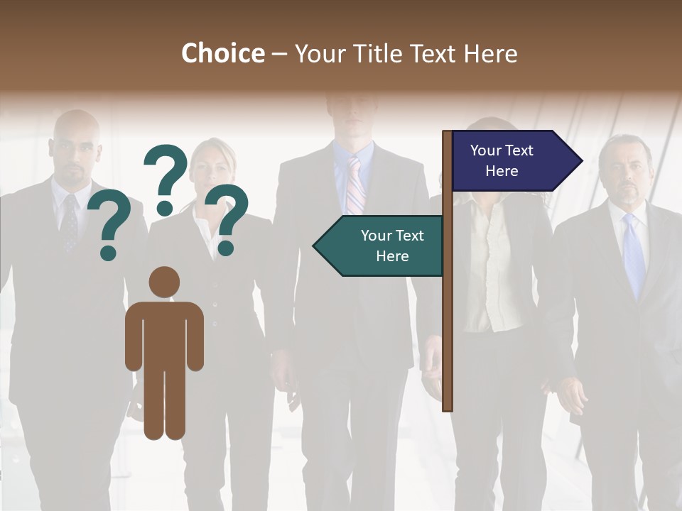 Office Walking PowerPoint Template