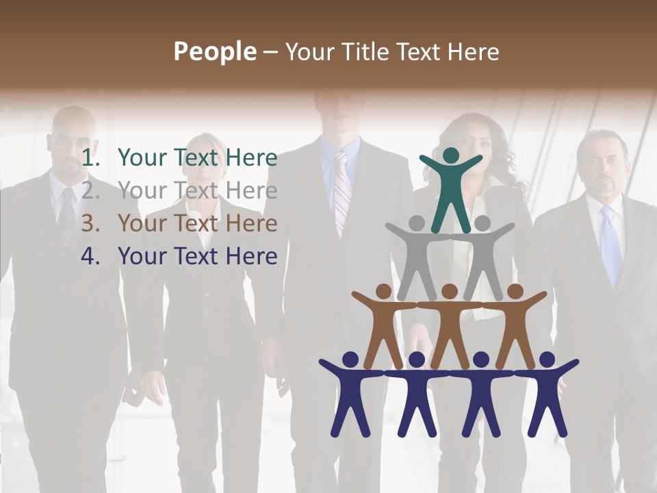Office Walking PowerPoint Template