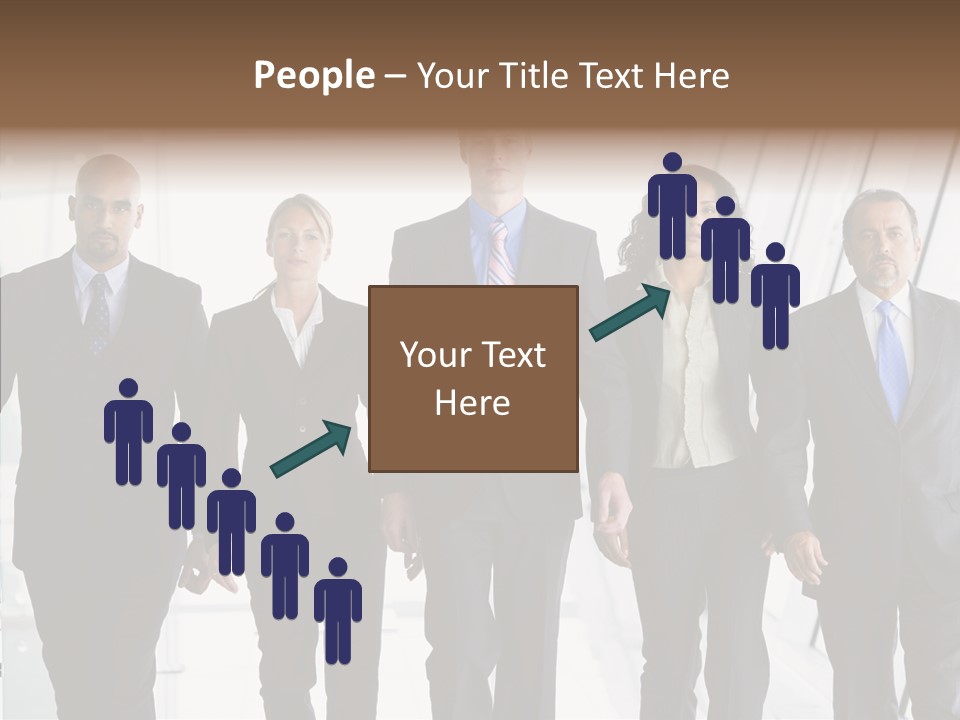 Office Walking PowerPoint Template