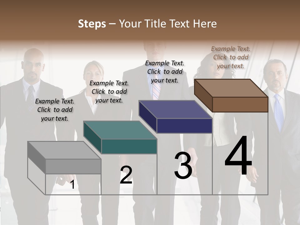 Office Walking PowerPoint Template