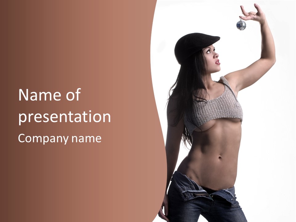 Cap Striping Breast PowerPoint Template