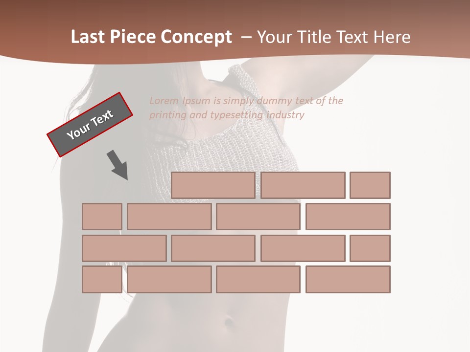 Cap Striping Breast PowerPoint Template