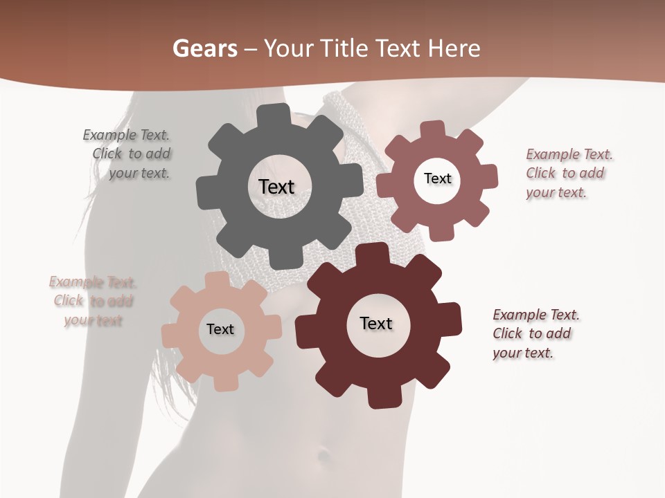 Cap Striping Breast PowerPoint Template