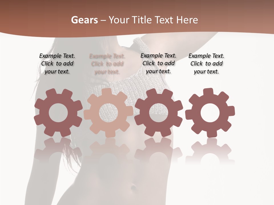 Cap Striping Breast PowerPoint Template