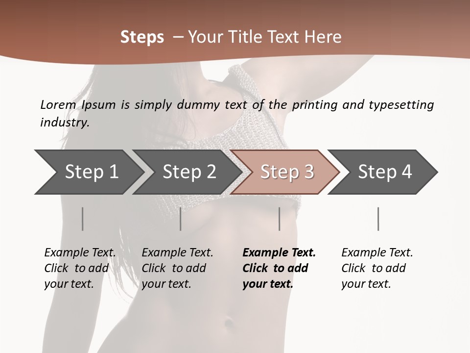 Cap Striping Breast PowerPoint Template