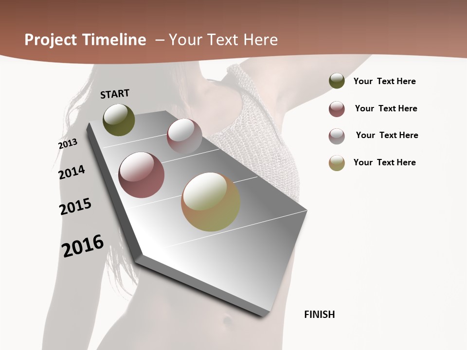 Cap Striping Breast PowerPoint Template