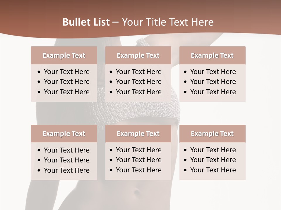 Cap Striping Breast PowerPoint Template