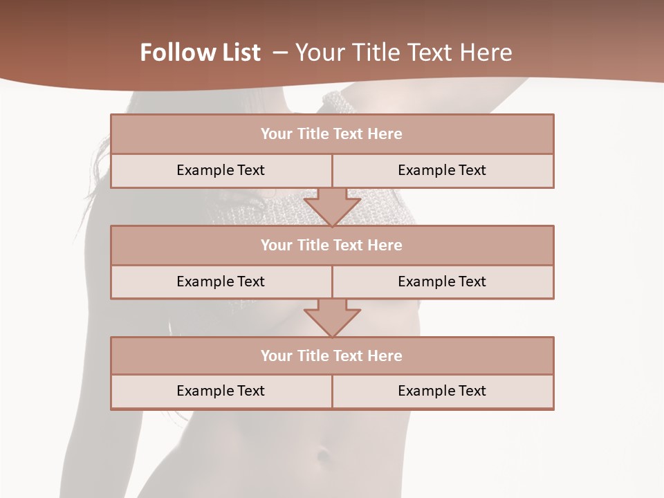 Cap Striping Breast PowerPoint Template