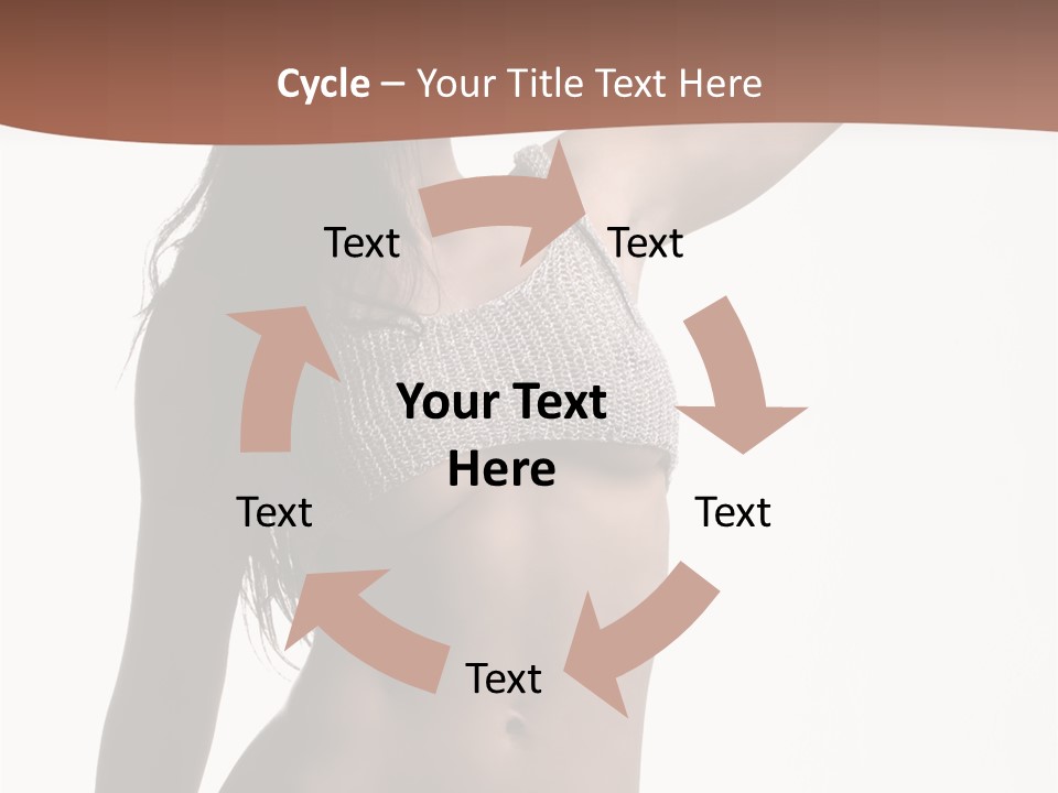 Cap Striping Breast PowerPoint Template
