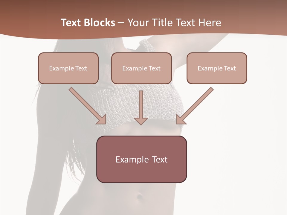Cap Striping Breast PowerPoint Template