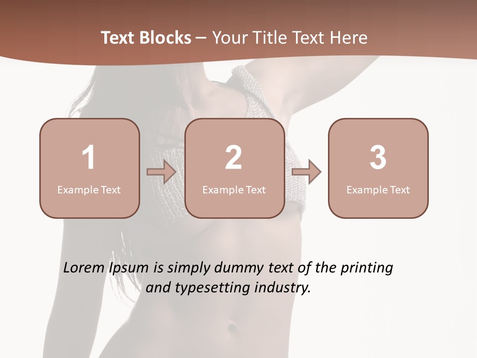 Cap Striping Breast PowerPoint Template