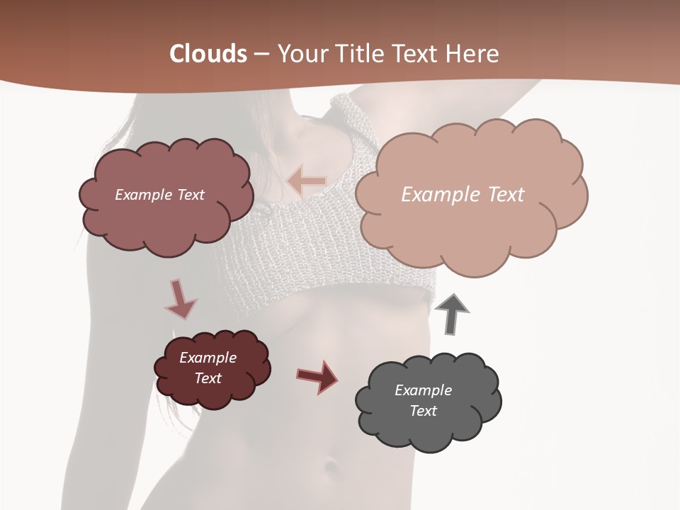 Cap Striping Breast PowerPoint Template